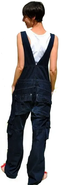 combinaison cargo bleu