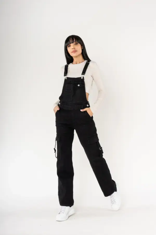 Salopette cargo noire