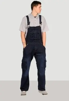Salopette coupe baggy, grande poches utiles