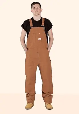 Salopette marron pour homme